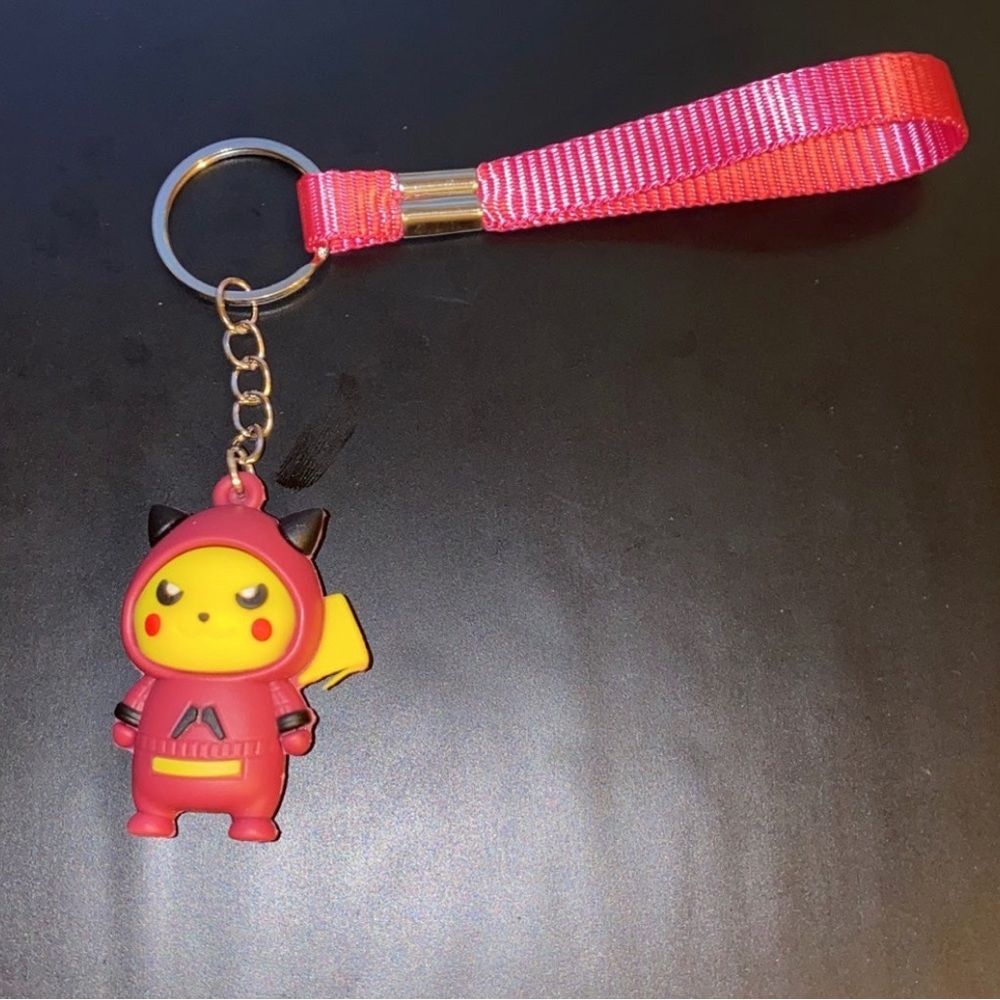 2x Pokémon Keychains For keys figurines two ninjas figure orange and purple - Picture 4 of 6